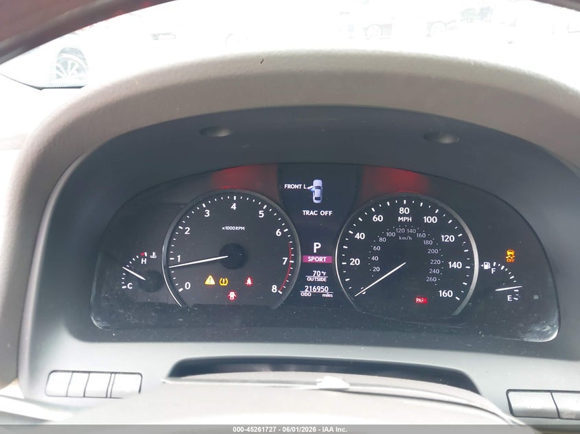 2016 Lexus Ls 460 VIN: JTHBL5EF6G5140494 Lot: 45261727