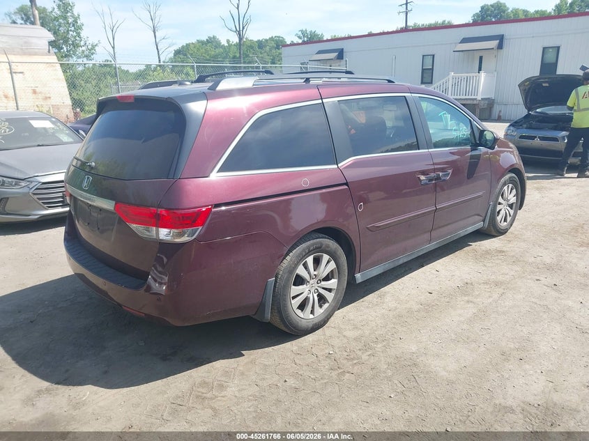 Vin: 5fnrl5h62eb005195, lot: 45759586, honda odyssey ex-l 20144