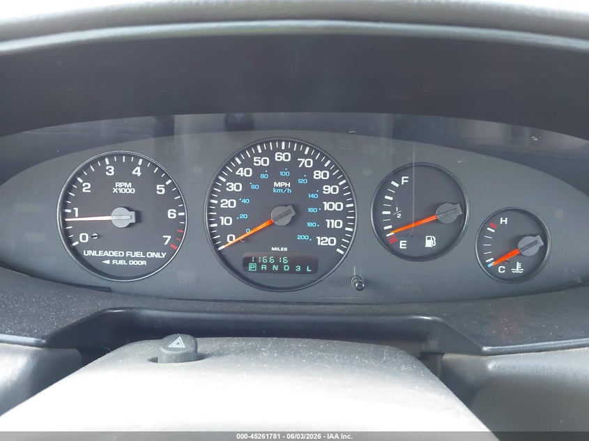 1998 Chrysler Sebring Jx VIN: 3C3EL45H1WT262354 Lot: 45261781