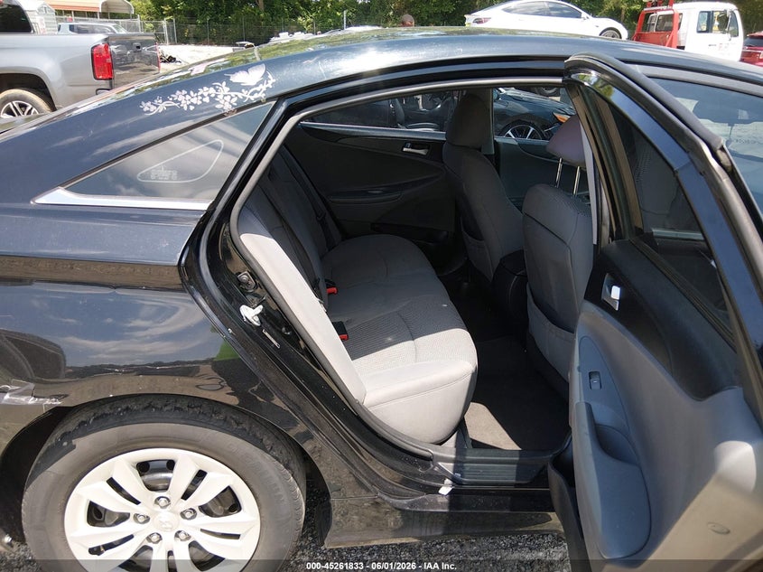 2012 Hyundai Sonata 2.4 Gls black Lot 111045261833 Vin 5NPEB4AC4CH491227