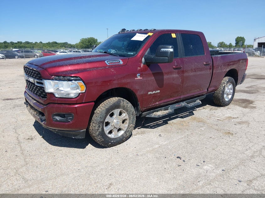 Vin: 3c6ur5dlxpg589158, lot: 45759658, ram 2500 lone star  4x4 6'4 box 20232