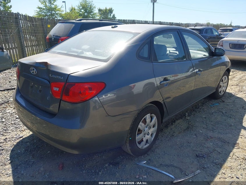 HYUNDAI ELANTRA 2008 VIN KMHDU46D38U493602