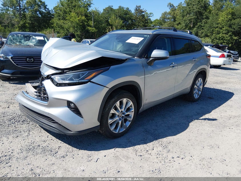 Vin: 5tdyzrah1ms084107, lot: 45759711, toyota highlander limited 20212