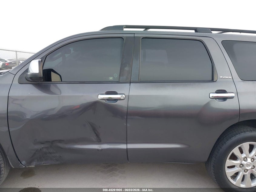 2012 Toyota Sequoia 5.7 Platinum 5.7L V8 grey Lot 111045261905 Vin 5TDYY5G11CS041228