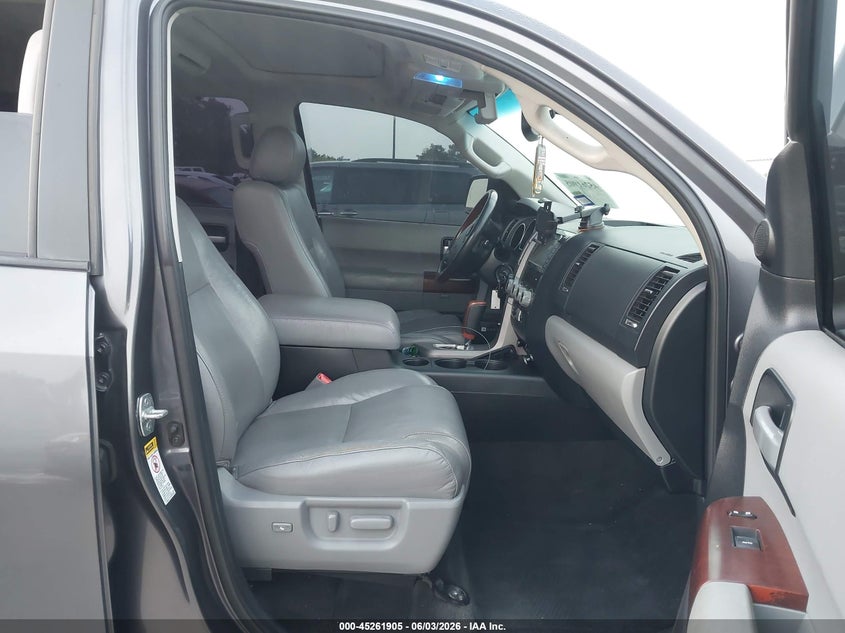 2012 Toyota Sequoia 5.7 Platinum 5.7L V8 grey Lot 111045261905 Vin 5TDYY5G11CS041228