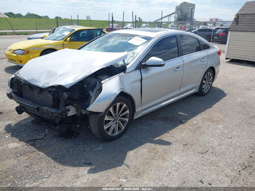 Vin: 5npe34af0hh482779, lot: 45759757, hyundai sonata sport 20172