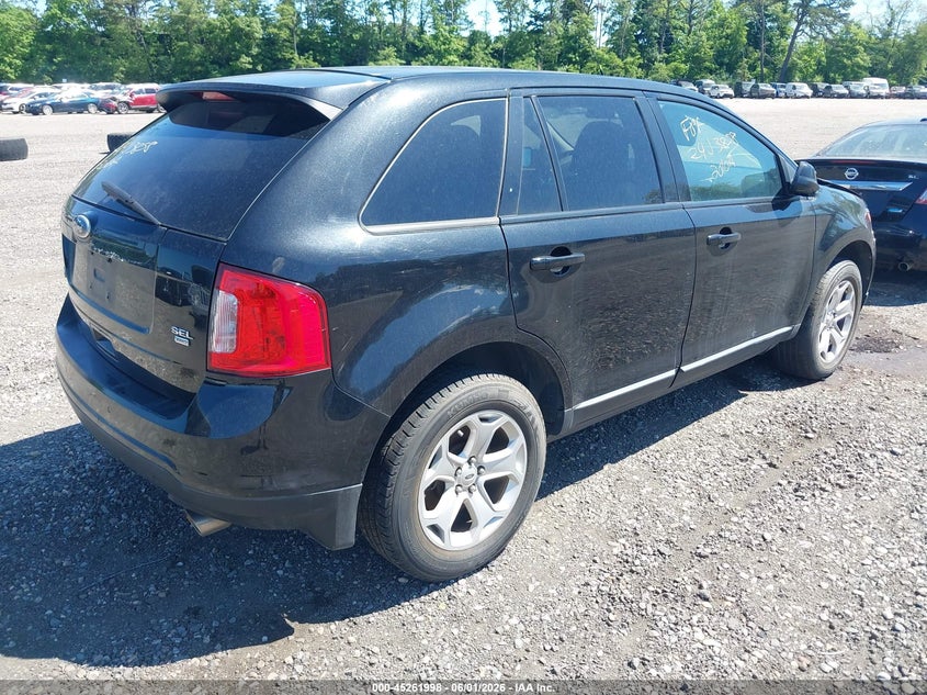 Vin: 2fmdk4jc7dbc62531, lot: 45759818, ford edge sel 20134