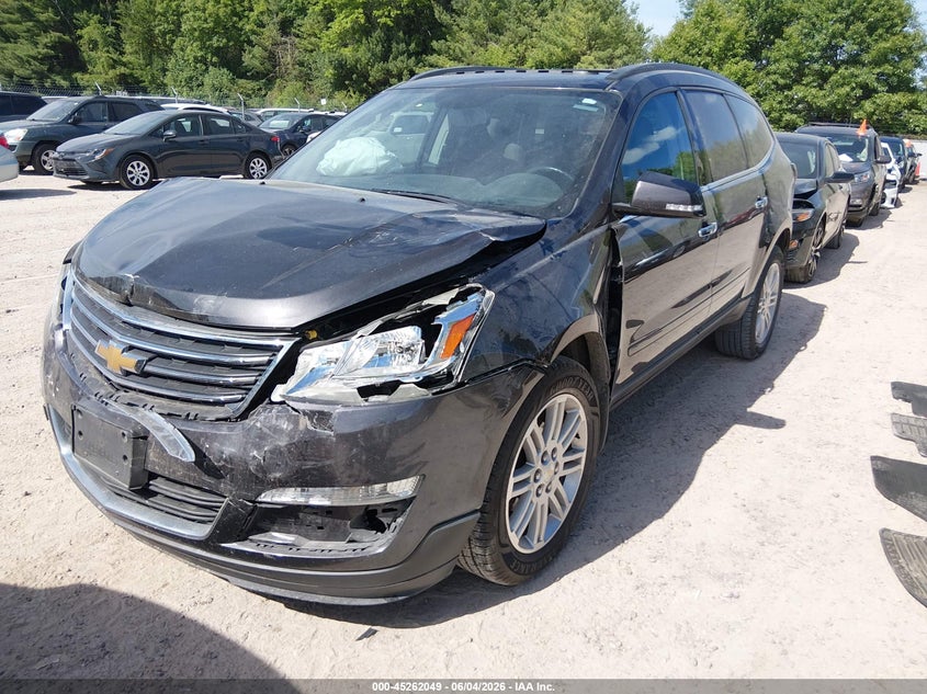 Vin: 1gnkrgkd5fj333621, lot: 45759868, chevrolet traverse 1lt 20152