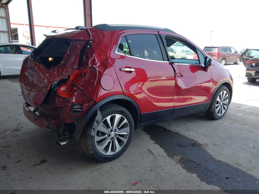 Vin: kl4cjasb5jb717086, lot: 45759919, buick encore preferred 20184
