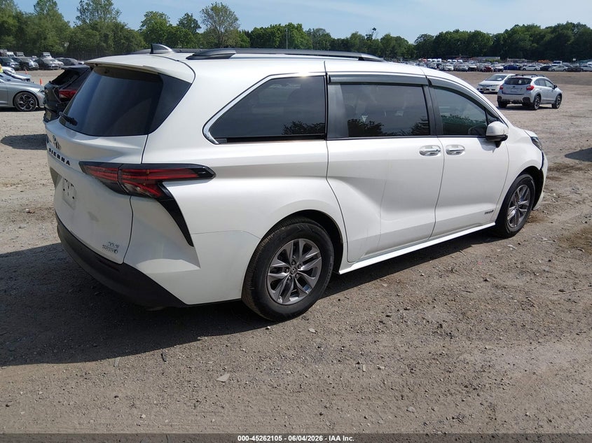 Vin: 5tdyrkec1ms028271, lot: 45759925, toyota sienna xle 20214