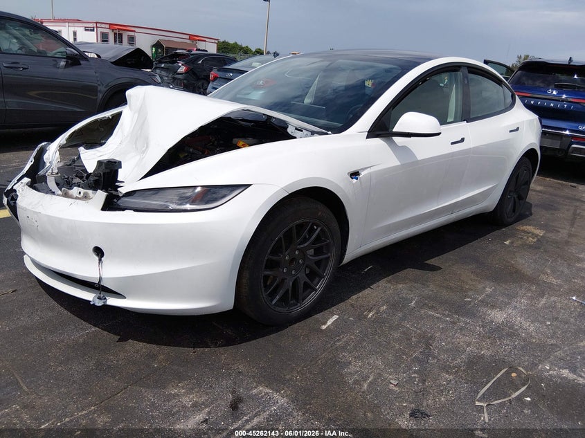 Vin: 5yj3e1eaxsf923435, lot: 45759963, tesla model 3 20252