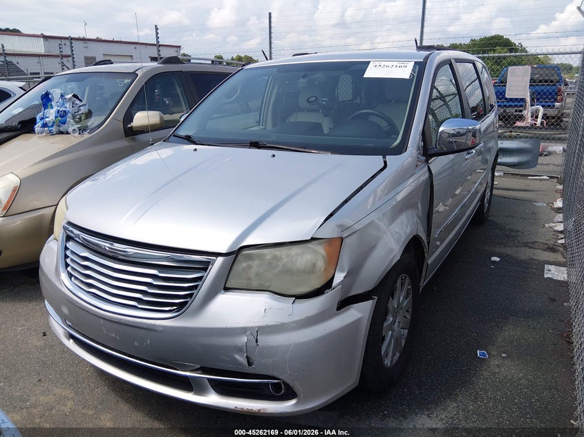 Vin: 2a4rr8dg9br676758, lot: 45759989, chrysler town & country touring-l 20112