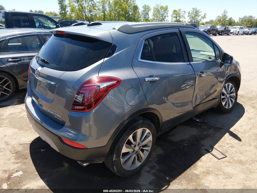 Vin: kl4cjasbxkb937082, lot: 45760071, buick encore fwd preferred 20194