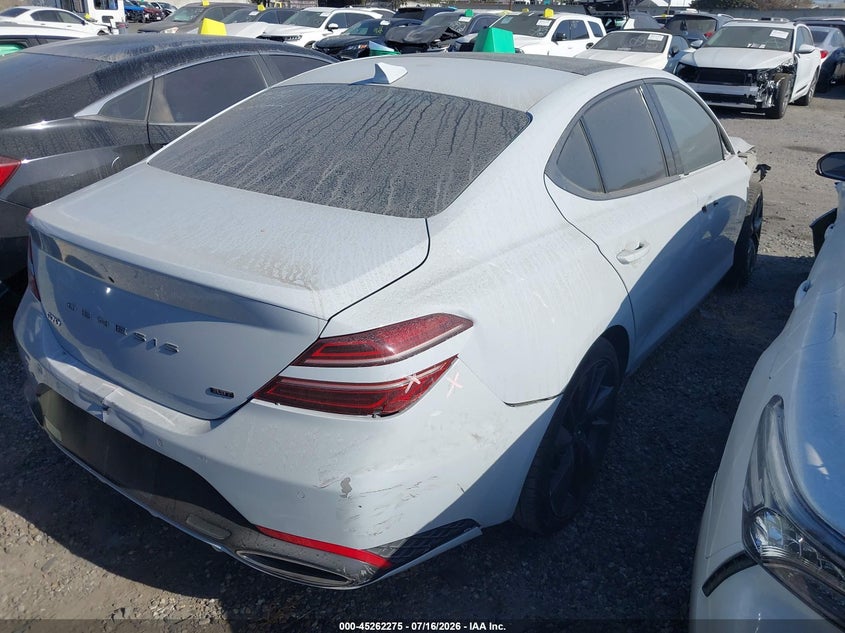 Vin: kmtg54te3pu105229, lot: 45760095, genesis g70 3.3t rwd 20234