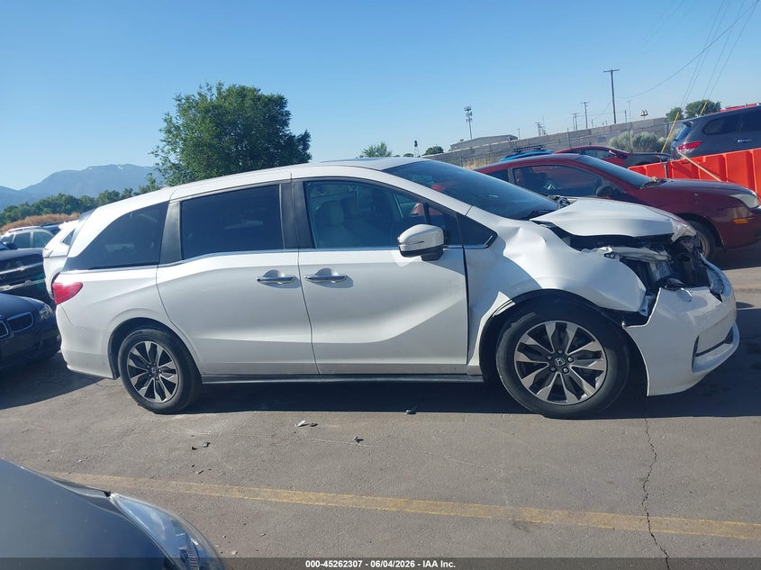 2022 Honda Odyssey Ex-L VIN: 5FNRL6H75NB064918 Lot: 45262307