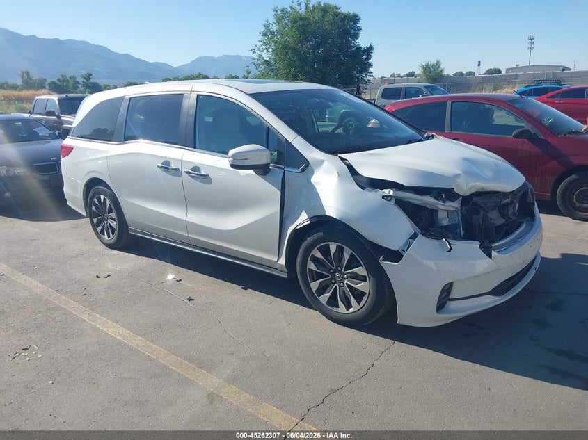 Vin: 5fnrl6h75nb064918, lot: 45760127, honda odyssey ex-l 20221
