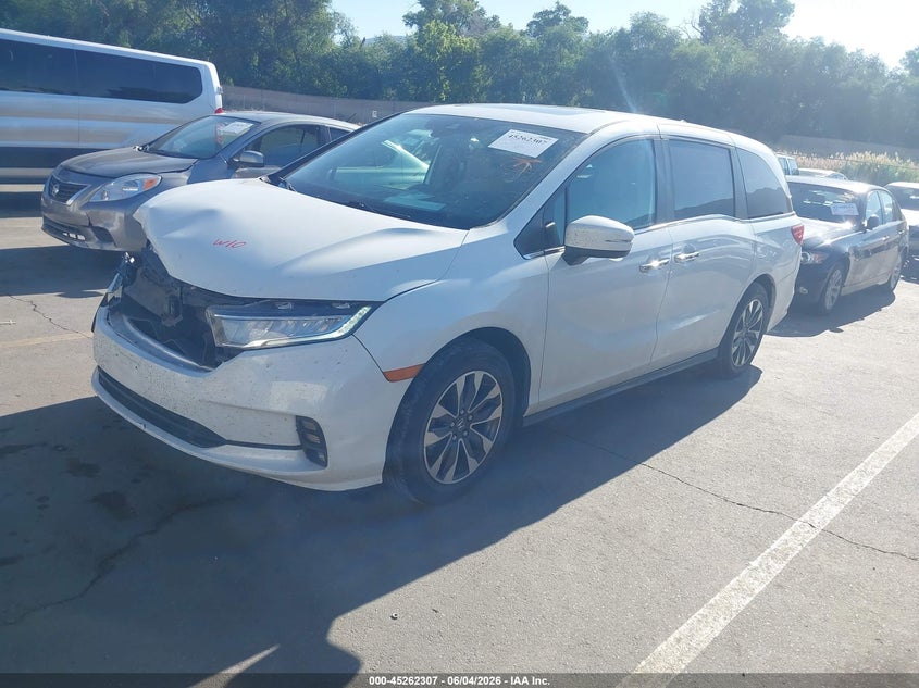 Vin: 5fnrl6h75nb064918, lot: 45760127, honda odyssey ex-l 20222