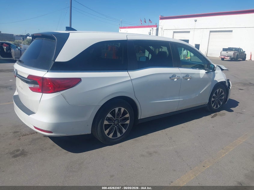 Vin: 5fnrl6h75nb064918, lot: 45760127, honda odyssey ex-l 20224