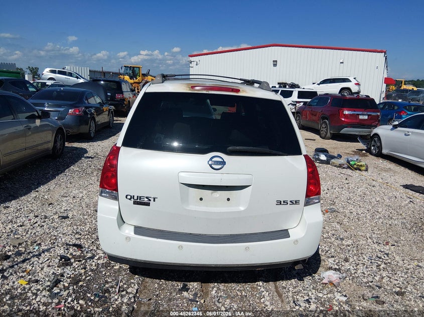 2005 Nissan Quest 3.5 Se VIN: 5N1BV28U65N131680 Lot: 45262346