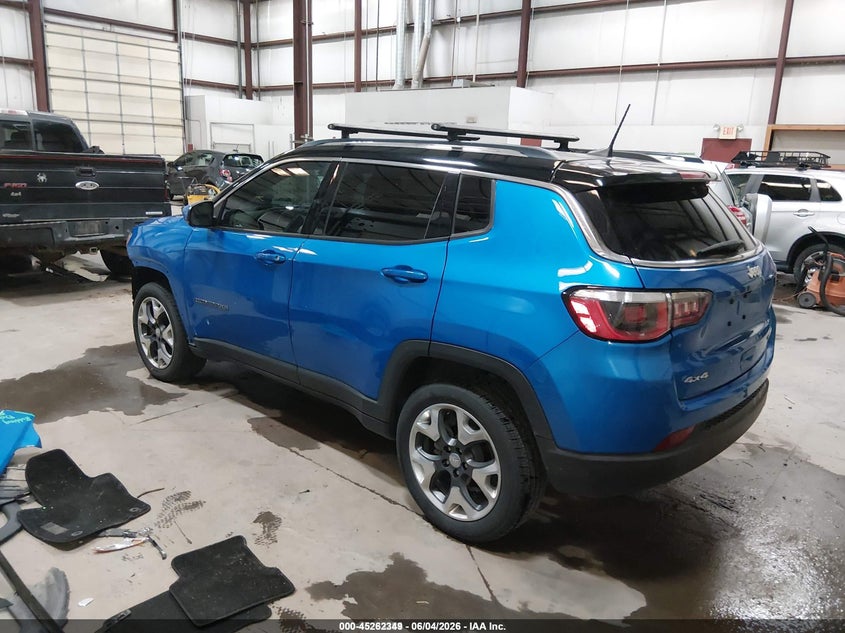 Vin: 3c4njdcb0jt146698, lot: 45760169, jeep compass limited 4x4 20183