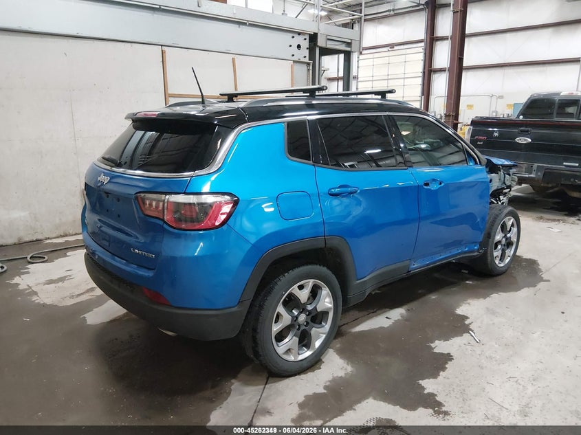 Vin: 3c4njdcb0jt146698, lot: 45760169, jeep compass limited 4x4 20184