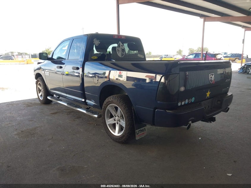 Vin: 1c6rr7ft3hs575367, lot: 45760303, ram 1500 express  4x4 6'4 box 20173