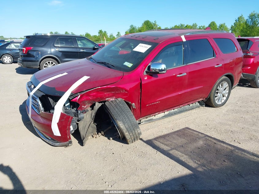 Vin: 1c4sdjet4fc793302, lot: 45760304, dodge durango citadel 20152