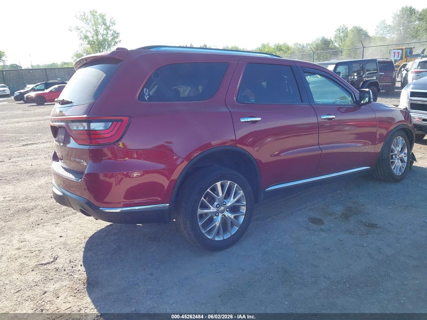 Vin: 1c4sdjet4fc793302, lot: 45760304, dodge durango citadel 20154
