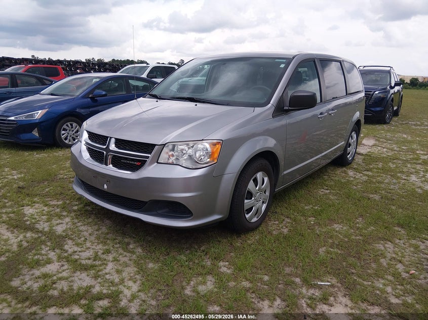 Vin: 2c4rdgbg2jr288643, lot: 45760315, dodge grand caravan se 20182