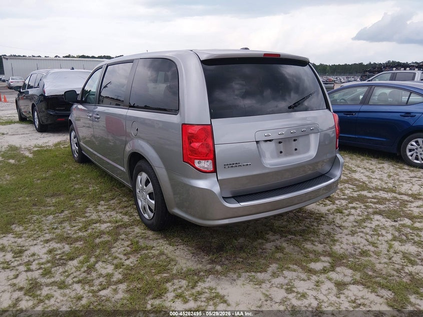 Vin: 2c4rdgbg2jr288643, lot: 45760315, dodge grand caravan se 20183