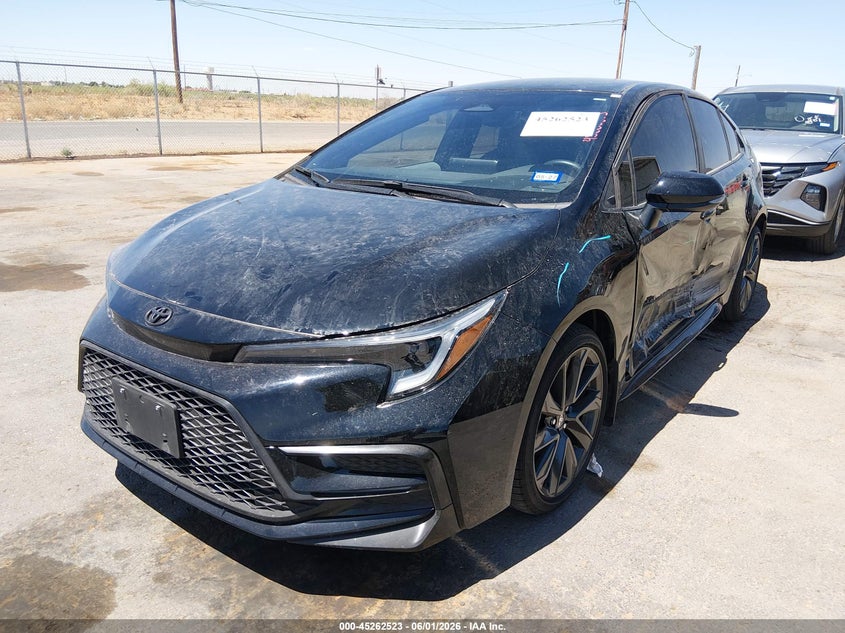 Vin: 5yfs4mce0sp241318, lot: 45760343, toyota corolla se 20252