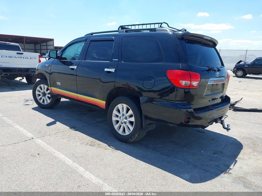 Vin: 5tddw5g16ds092133, lot: 45760363, toyota sequoia platinum 5.7l v8 20133