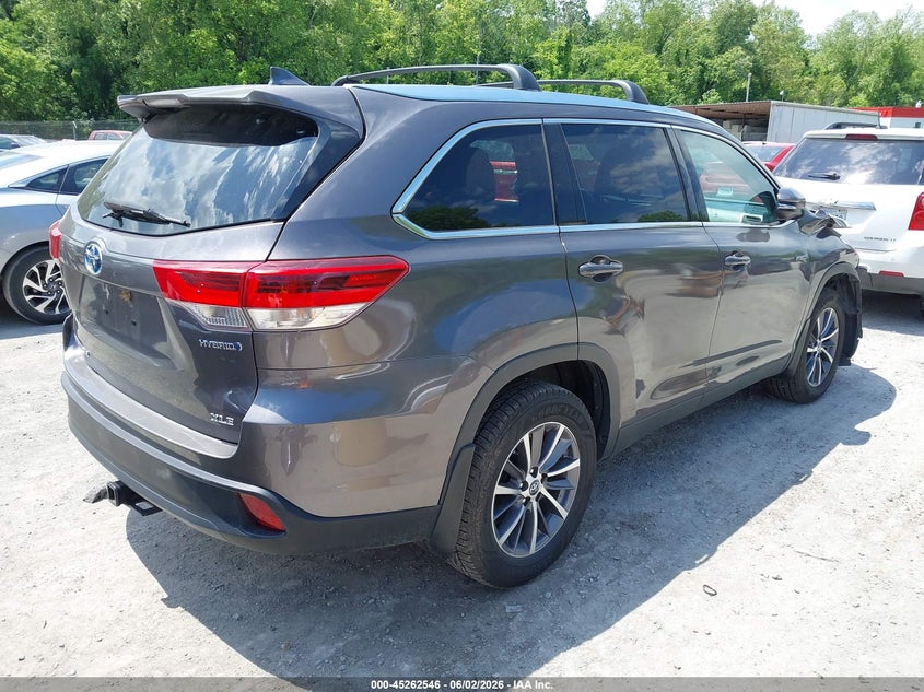 Vin: 5tdjgrfh3ks060789, lot: 45760366, toyota highlander hybrid xle 20194