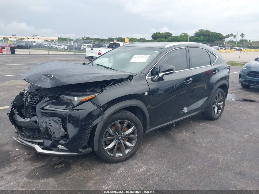 Vin: jtjyarbz1k2144189, lot: 45760375, lexus nx 300 f sport 20192