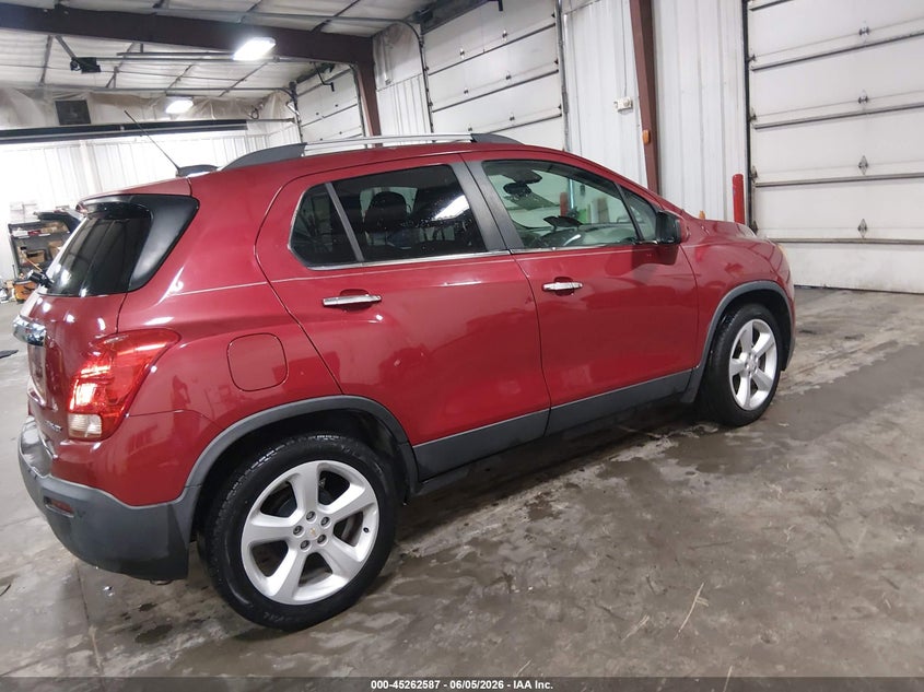 Vin: kl7cjnsb1fb054763, lot: 45760407, chevrolet trax ltz 20154