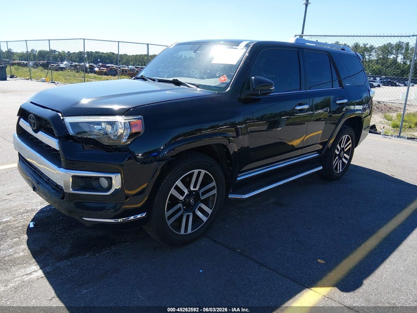 Vin: jtezu5jr1k5192150, lot: 45760412, toyota 4runner limited 20192