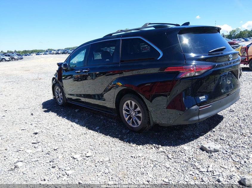 Vin: 5tdjskfc4ms024221, lot: 45760513, toyota sienna xle 20213