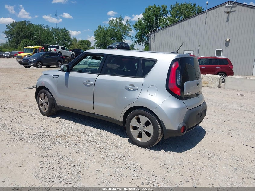 Vin: kndjn2a27g7831529, lot: 45760530, kia soul 20163