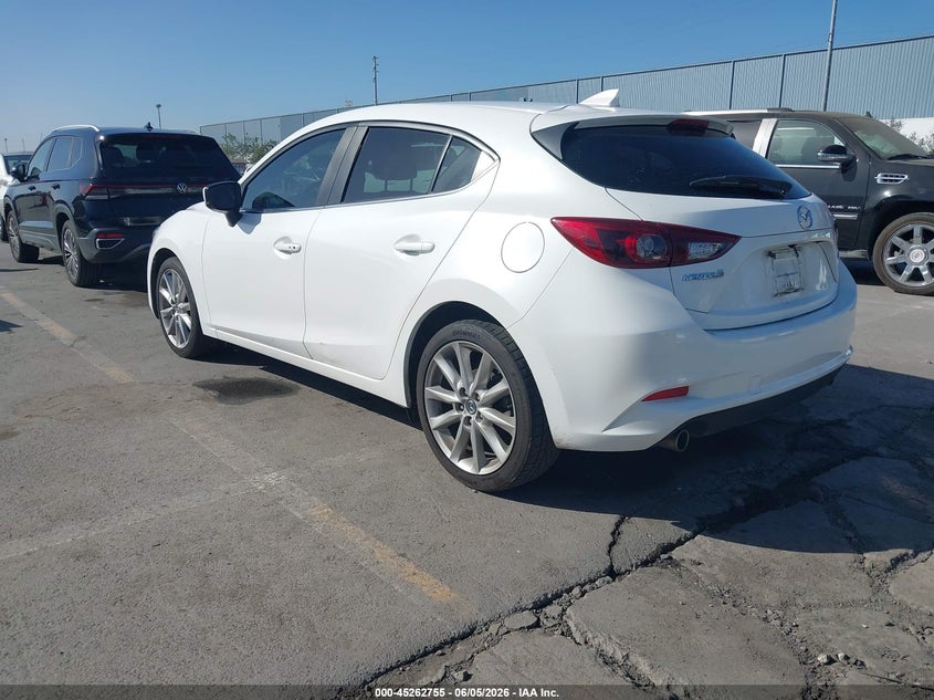 Vin: 3mzbn1m34hm127991, lot: 45760575, mazda mazda3 grand touring 20173