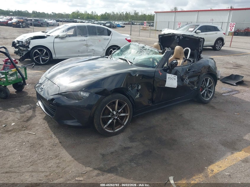 Vin: jm1ndad74g0110714, lot: 45760603, mazda mx-5 miata grand touring 20162