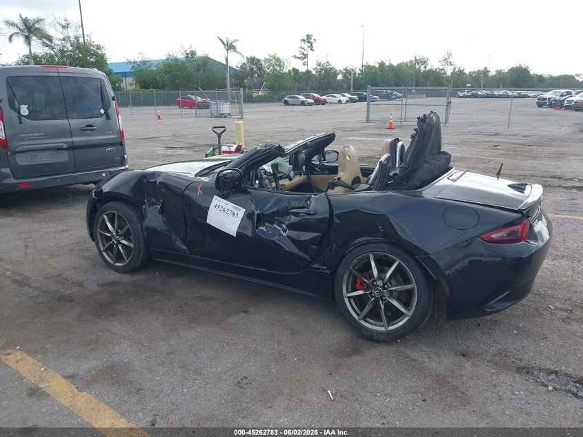 Vin: jm1ndad74g0110714, lot: 45760603, mazda mx-5 miata grand touring 20163