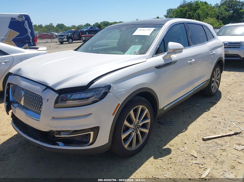 Vin: 2lmpj8l99kbl58123, lot: 45760614, lincoln nautilus reserve 20192
