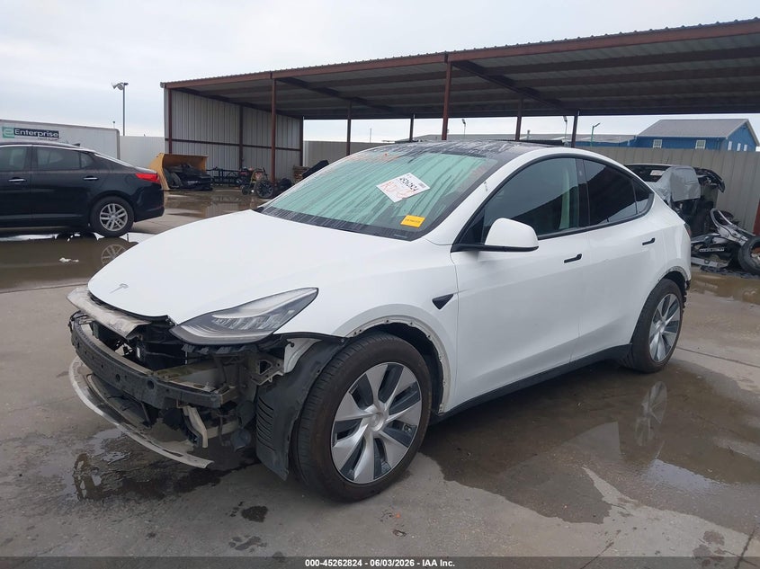 Vin: 5yjygdee4mf063426, lot: 45760644, tesla model y long range dual motor all-wheel drive 20212