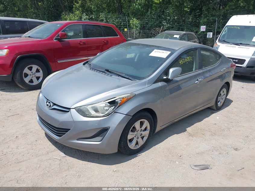 Vin: kmhdh4ae9gu504394, lot: 45760692, hyundai elantra se 20162