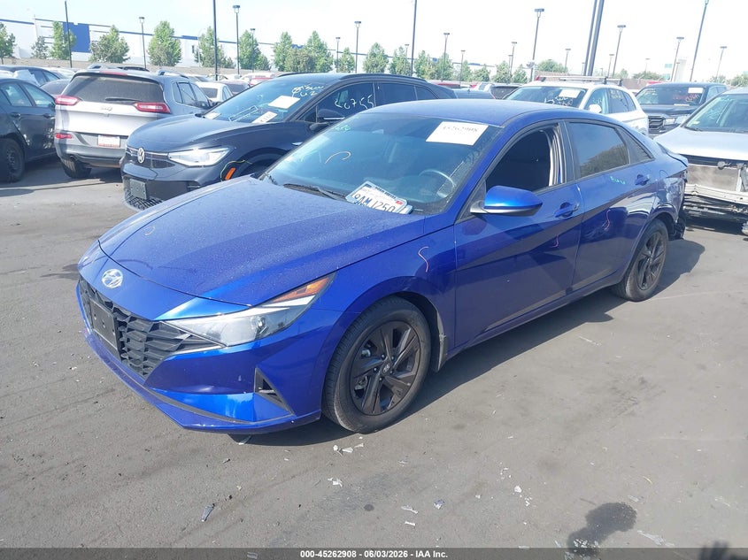 Vin: kmhls4ag4nu322727, lot: 45760728, hyundai elantra sel 20222