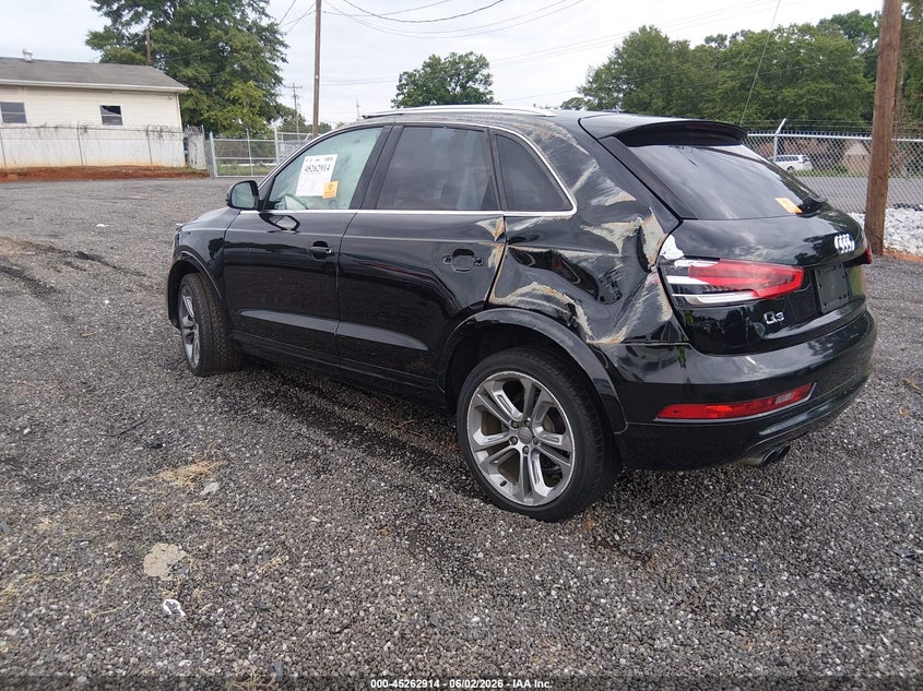 Vin: wa1bfcfs2fr005992, lot: 45760734, audi q3 2.0t premium plus 20153