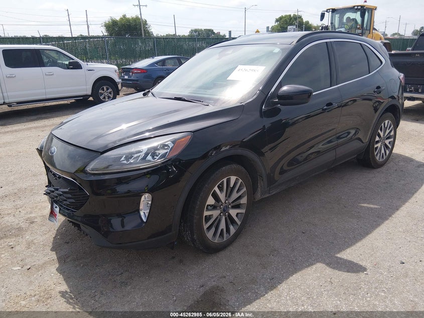 Vin: 1fmcu0dzxmub14169, lot: 45760805, ford escape titanium hybrid 20212