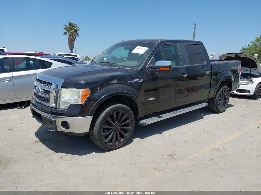 Vin: 1ftfw1et6bkd79448, lot: 45760810, ford f-150 lariat 20112