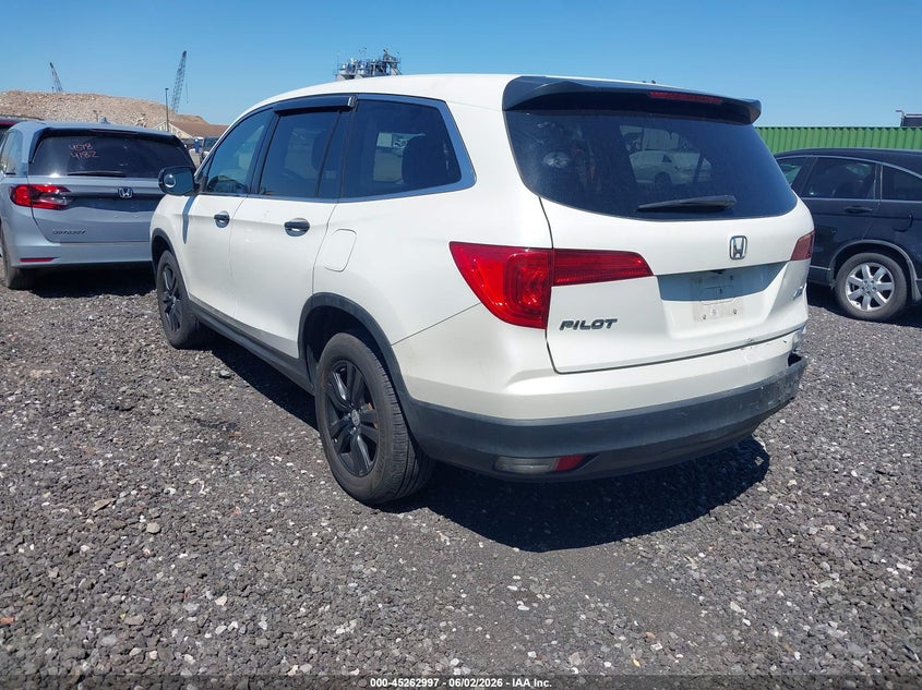 Vin: 5fnyf6h14hb080434, lot: 45760817, honda pilot lx 20173