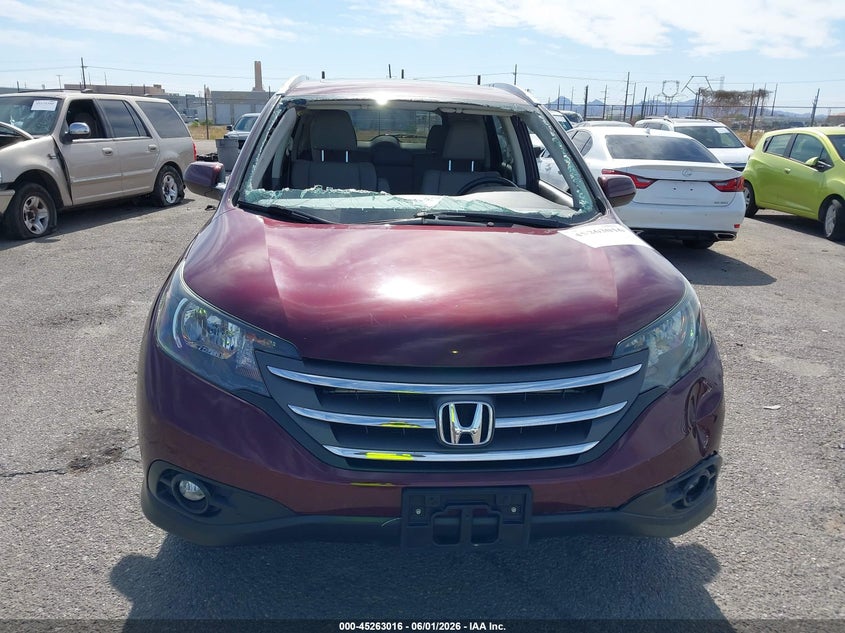 2012 Honda Cr-v 2.4 Cr-V Ex-L brown Lot 111045263016 Vin 5J6RM4H72CL077079
